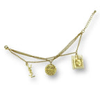 Saint Laurent Yves Bracelet Logo Chain Gold — view 2