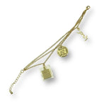 Saint Laurent Yves Bracelet Logo Chain Gold — view 3