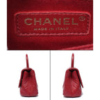 Chanel 2-Way Shoulder Bag Gold Stitch Chevron Top — view 4