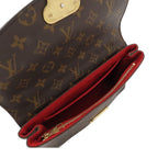 Louis Vuitton Saint Placido Chain Red Brown Monogram Canvas Shoulder Bag — view 5