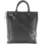 Louis Vuitton Vertical Tote 2-Way Shoulder Taiga Black Handbag