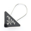 Prada Key Holder Triangle Logo 2 Af0002 Black Other Trial Chain