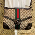 Gucci Interlocking Logo Sherry Line Shoulder Bag GG Canvas