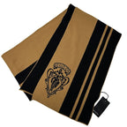 Gucci Scarf Shawl Wool Black Brown Logo Class Y Apparel