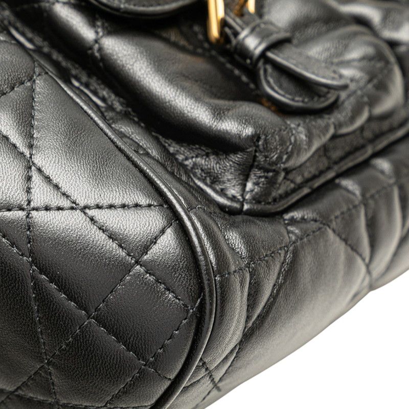 Dior Macrocanage Caro Medium Backpack Rucksack Black Leather — view 4