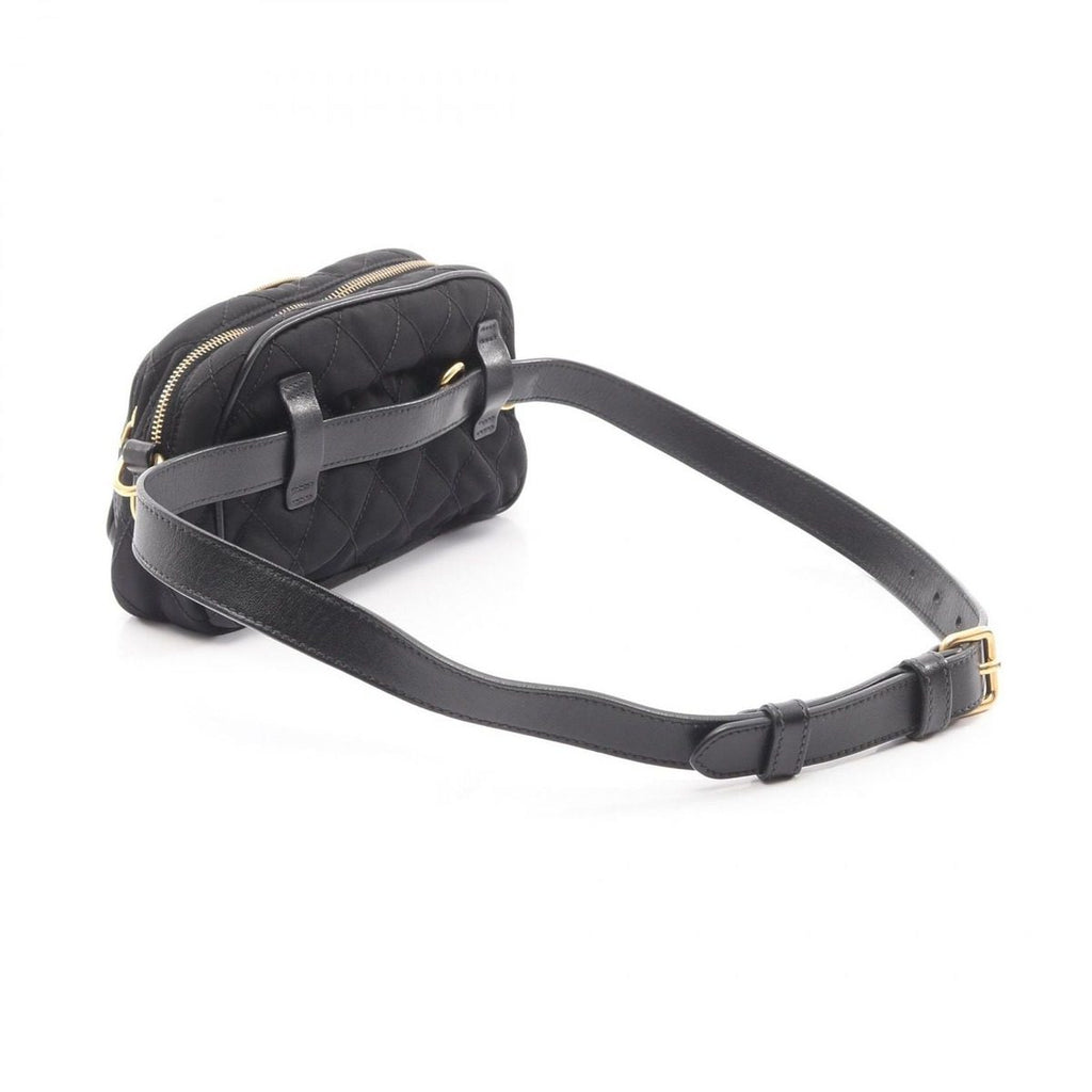 Prada Waist Bag Black Nylon Leather — view 2