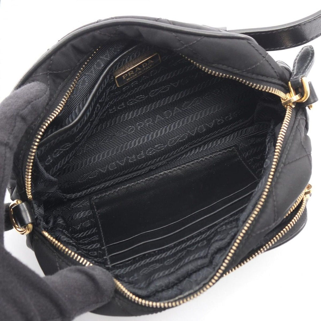 Prada Waist Bag Black Nylon Leather — view 3