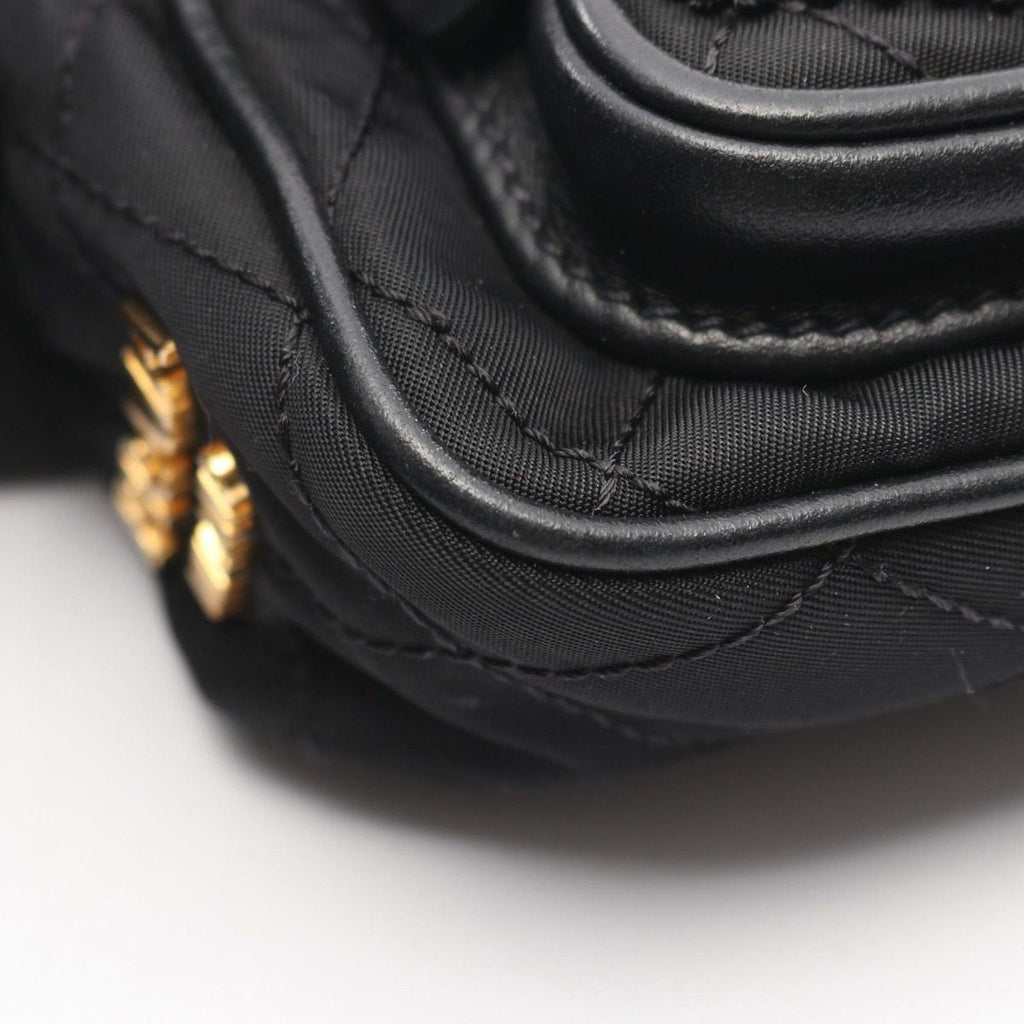 Prada Waist Bag Black Nylon Leather — view 5