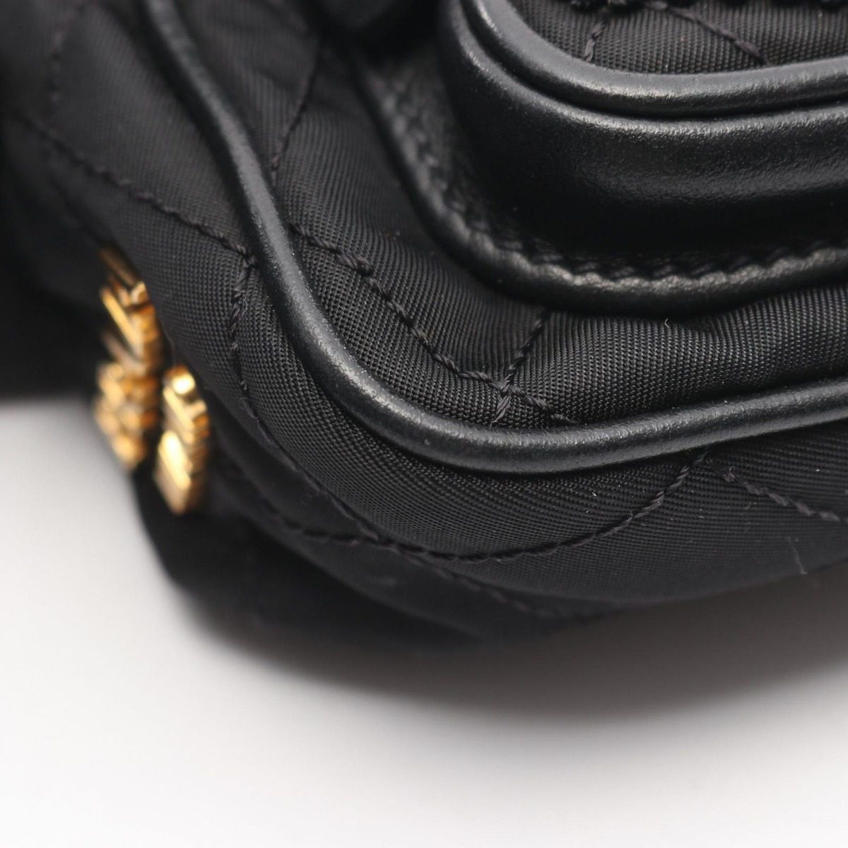 Prada Waist Bag Black Nylon Leather — view 5