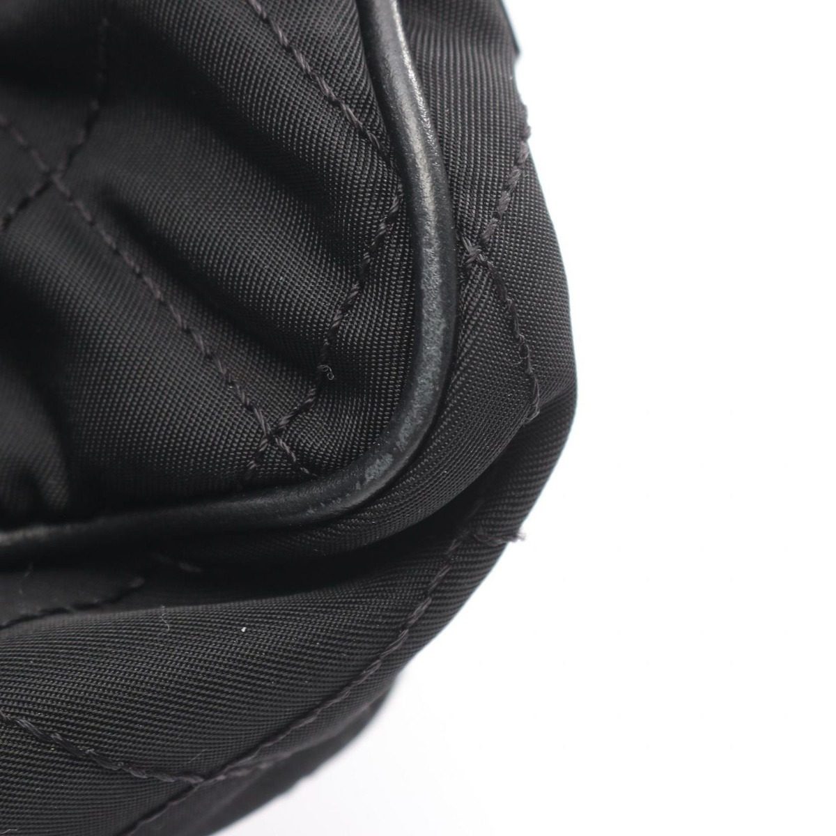 Prada Waist Bag Black Nylon Leather — view 6