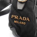 Prada Waist Bag Black Nylon Leather — view 7