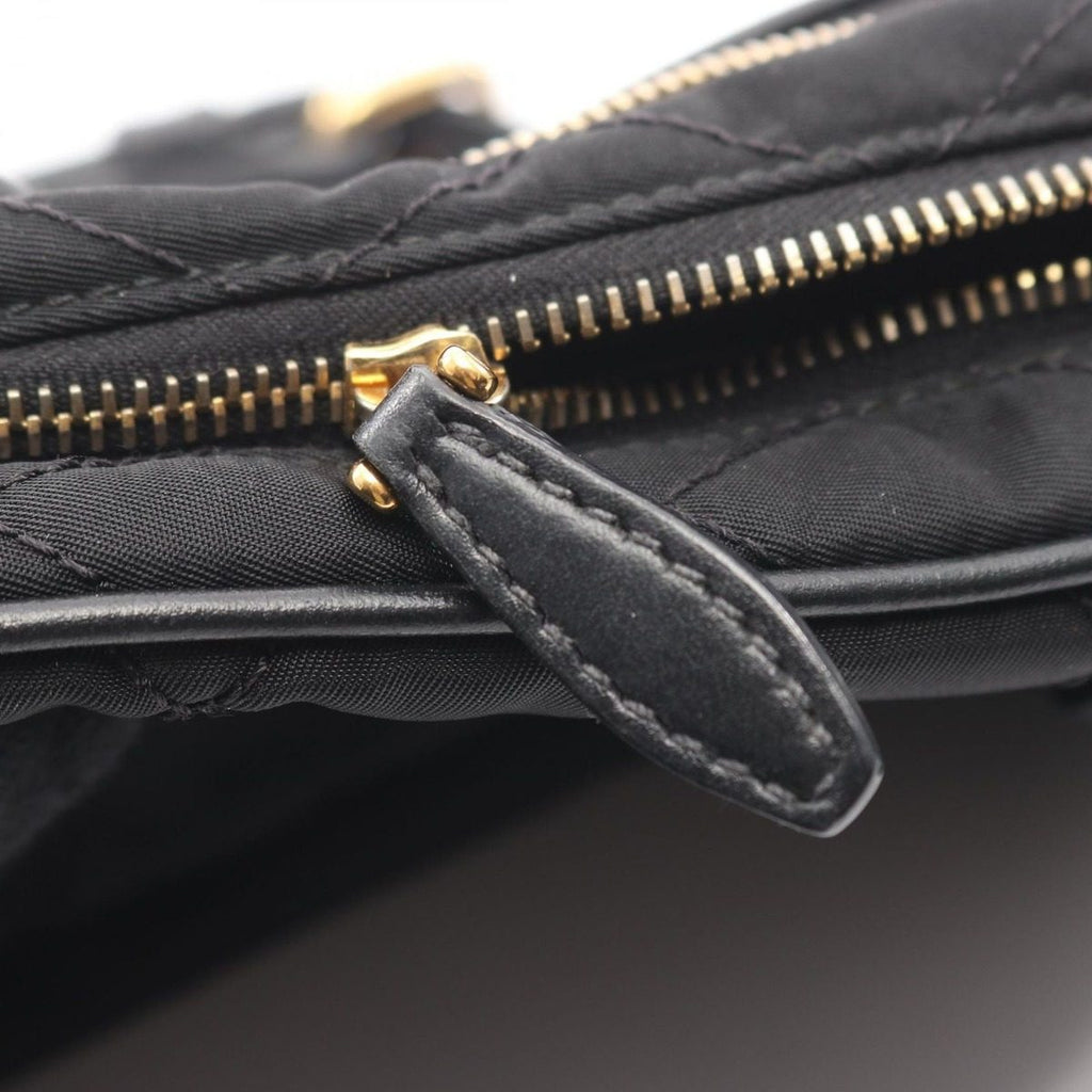 Prada Waist Bag Black Nylon Leather — view 9
