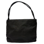 Prada Tessuto Triangle Logo Black Silver Nylon Tote — view 2