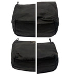 Prada Tessuto Triangle Logo Black Silver Nylon Tote — view 5
