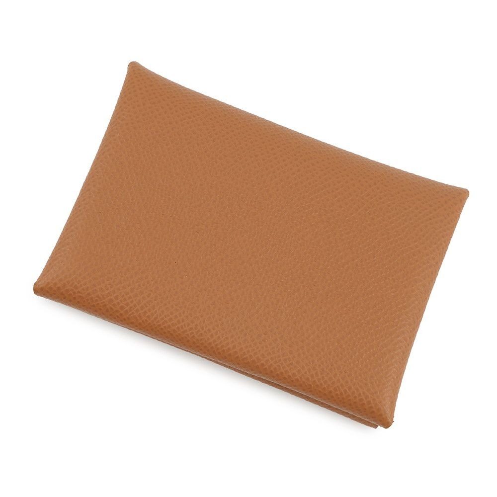 Hermes Coin Case Calvi Duo Gold Silver Epsom Wallet