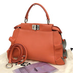 Fendi Mini Peekaboo Frill Shoulder Bag — view 2