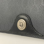 Christian Dior Honeycomb Pattern Chain Shoulder Bag Black — view 2