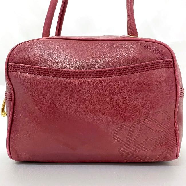Loewe Handbag Bordeaux Anagram Nappa Leather — view 7