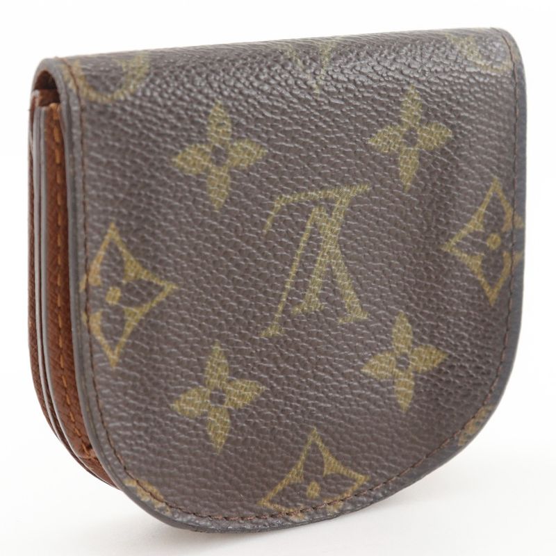 Louis Vuitton Porte Monnaie Gousset Monogram Canvas Brown Ct1004 — view 3