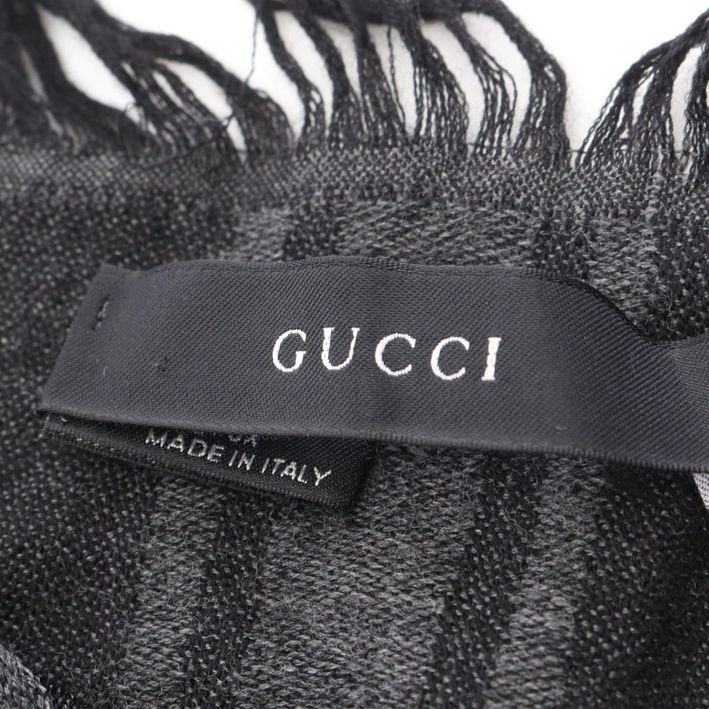 Gucci Shawl GG Pattern Wool Silk — view 2