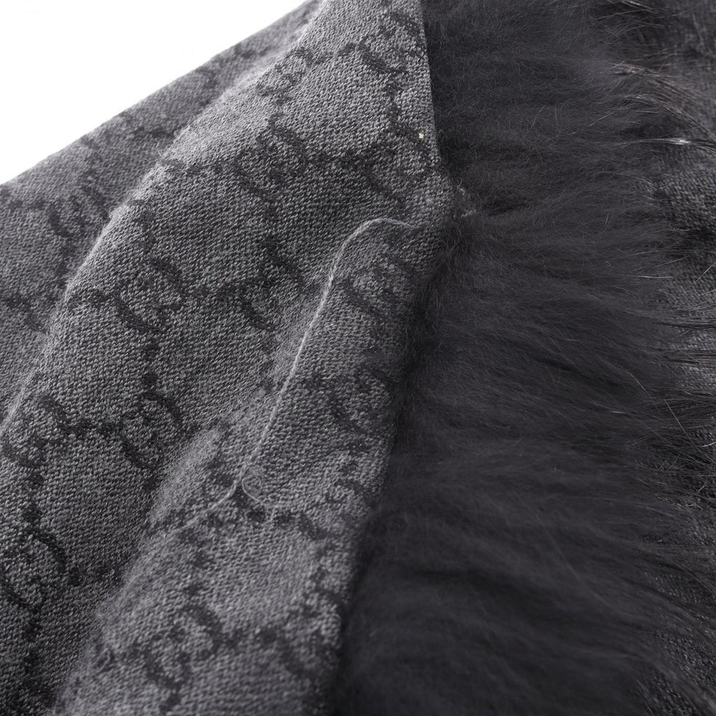 Gucci Shawl GG Pattern Wool Silk — view 7