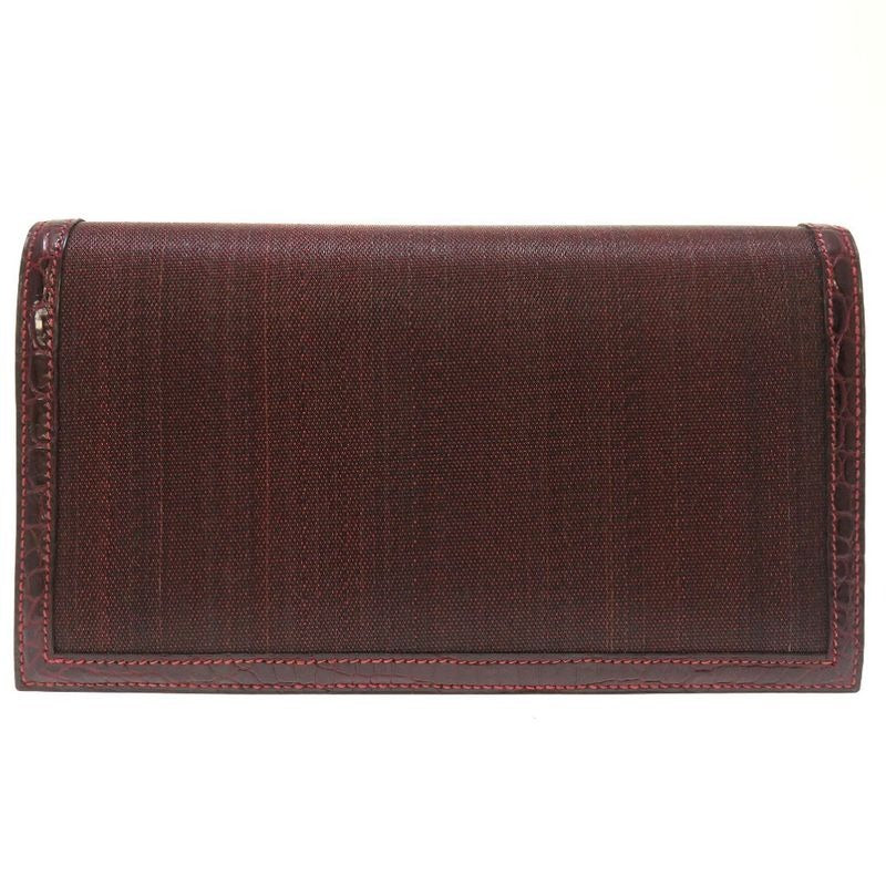 Hermes Polosus Crinoline Bordeaux Gold Hardware 00 Vintage Clutch Bag