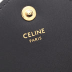 Celine Shoulder Bag Envelope Black Leather Chain Wallet — view 4