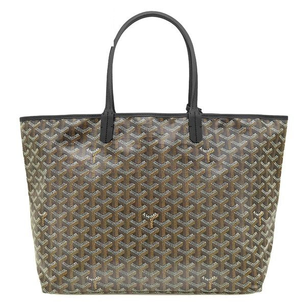 Goyard Tote Saint Louis PM Canvas Din Chevroche Black Reversible Herringbone
