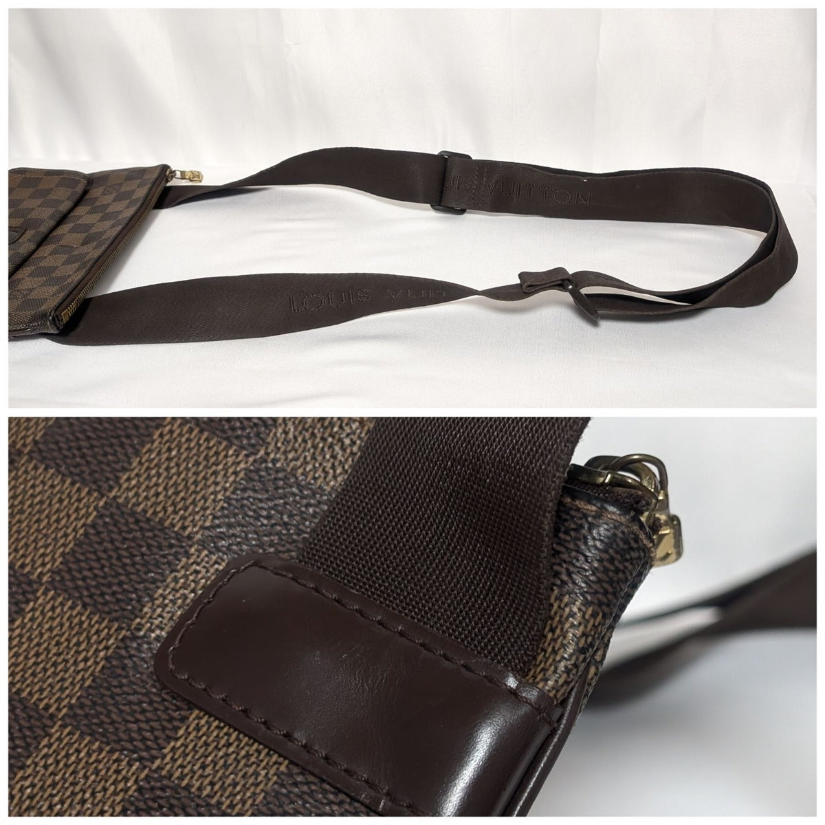 Louis Vuitton Pochette Melville Damier Shoulder Bag — view 8