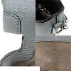 Fendi by the Way Selleria Medium 2-Way Shoulder Bag Light Blue Leather — view 7
