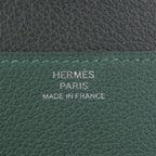 Hermes Toutenmain Veau Color Clou de Selle Silver Leather Wallet Passport Case — view 8