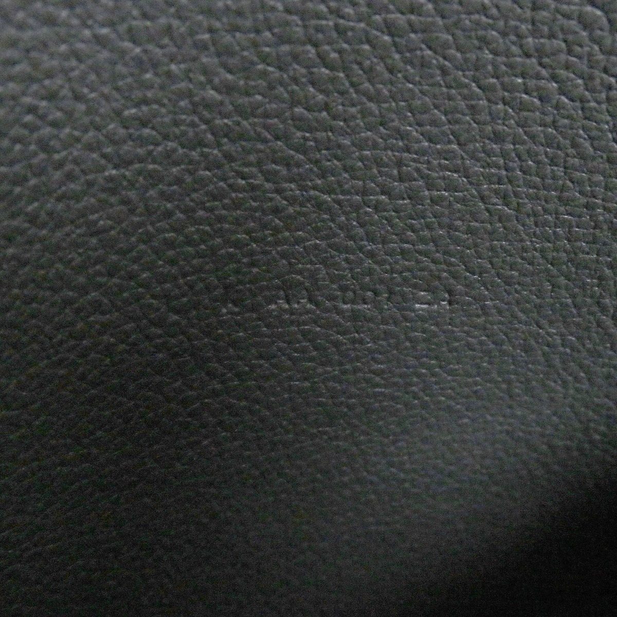 Hermes Toutenmain Veau Color Clou de Selle Silver Leather Wallet Passport Case — view 9