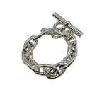 Hermes Bracelet Chaine D'ancre GM B 010 AG 925 10 Frames Silver 3428