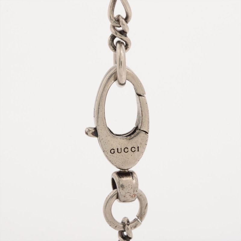 Gucci Michele Period Lion Head Necklace Sp Silver — view 4