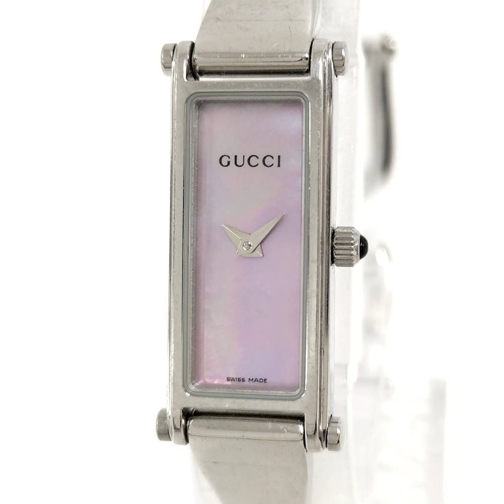 Gucci Bangle Watch Pink Shell Dial