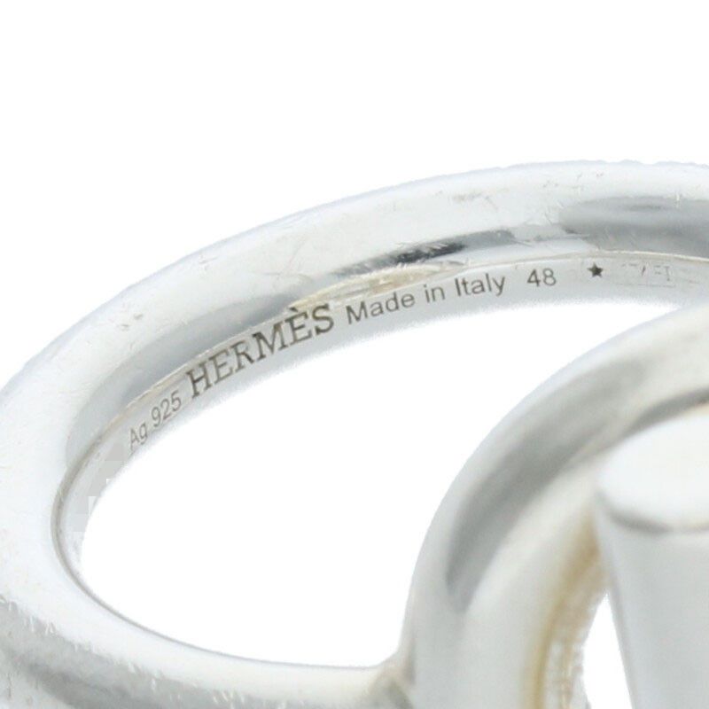 Hermes Echappe MM Croisette Silver Ring 48 8 — view 4