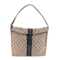 Gucci GG Canvas Jackie 001 Leather Shoulder Bag Tote Hand