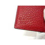 Gucci Fold Wallet Interlocking G W Hook Bifold Red Gold Hardware — view 6