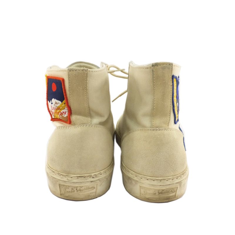 Louis Vuitton High Cut Sneakers Tattoo Line Patch Size 7 — view 3