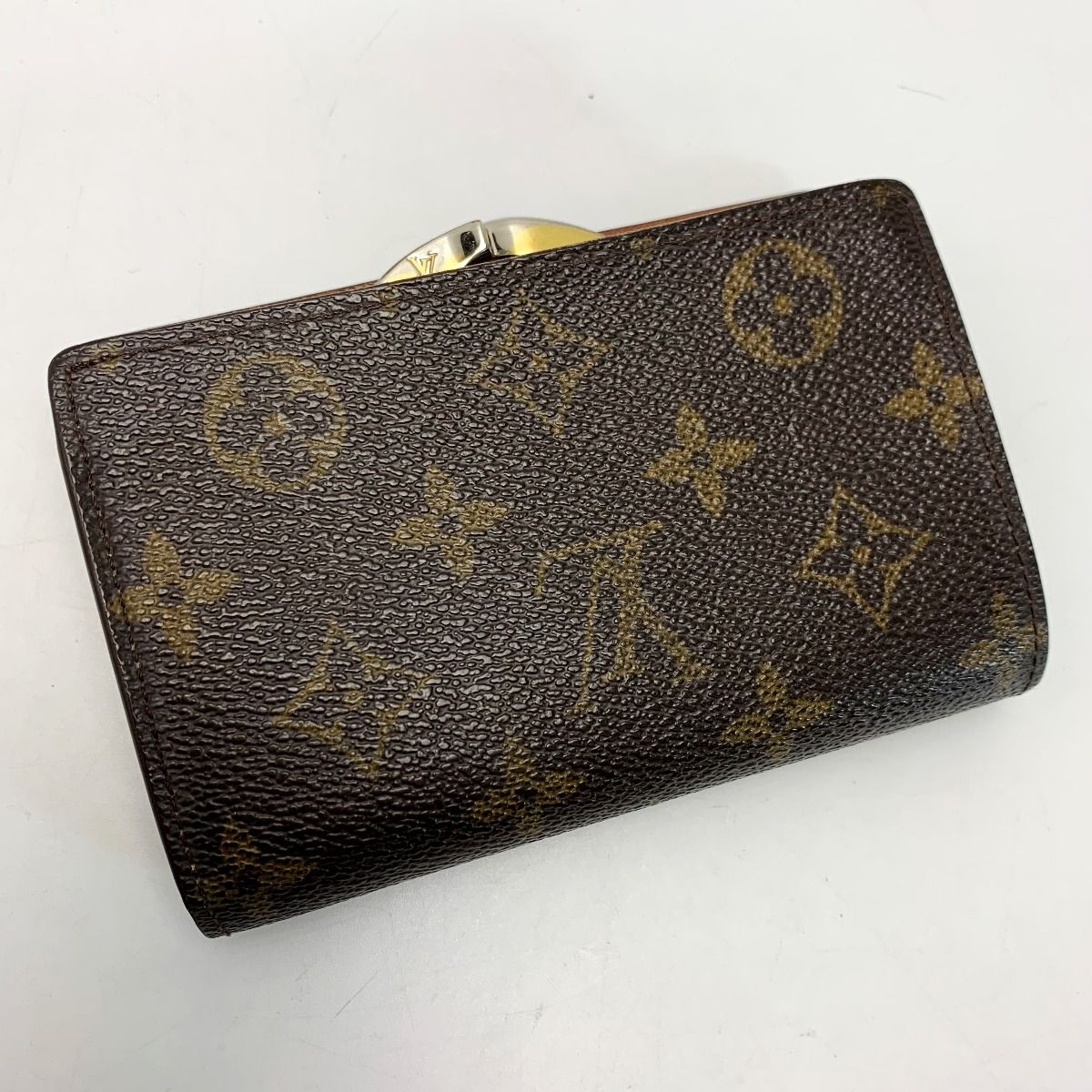 Louis Vuitton Nogram Portefeuille Viennois Brown Bifold Wallet Leather — view 2