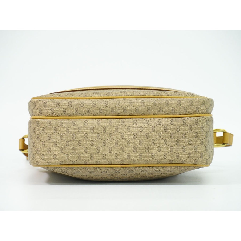 Gucci Vintage Micro GG Shoulder Bag Pochette Brown — view 3