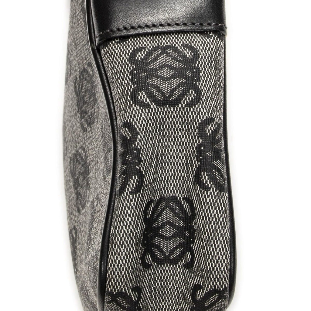 Loewe Zip Messenger Crossbody Black Gray Anagram Canvas — view 7