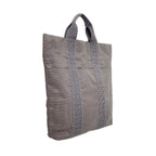 Hermes Tote Her Line Cabas Canvas Gray Silver — view 2