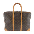 Louis Vuitton Monogram Porte Document Voyage Leather Business Bag