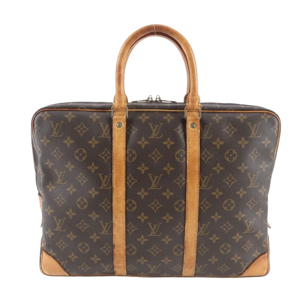 Louis Vuitton Monogram Porte Document Voyage Leather Business Bag