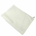 Hermes Baby Pouch Trousse Flat GM Adada Canvas Wooden Horse White