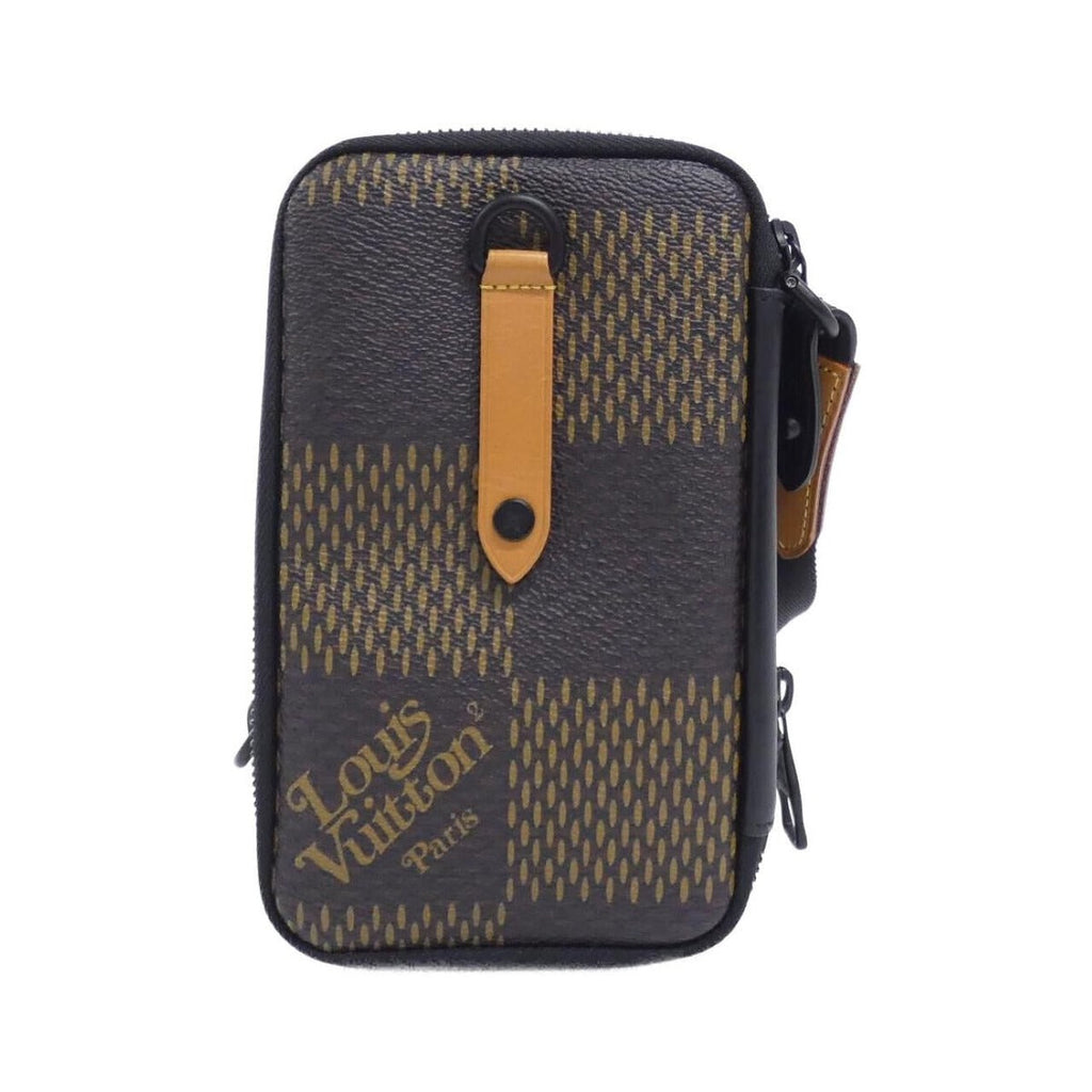 Louis Vuitton Damier Giant Double Phone Pouch Shoulder Bag — view 8