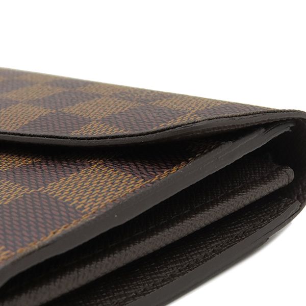 Louis Vuitton Long Wallet Portefeuille Sarah Damier Canvas Ebene — view 6