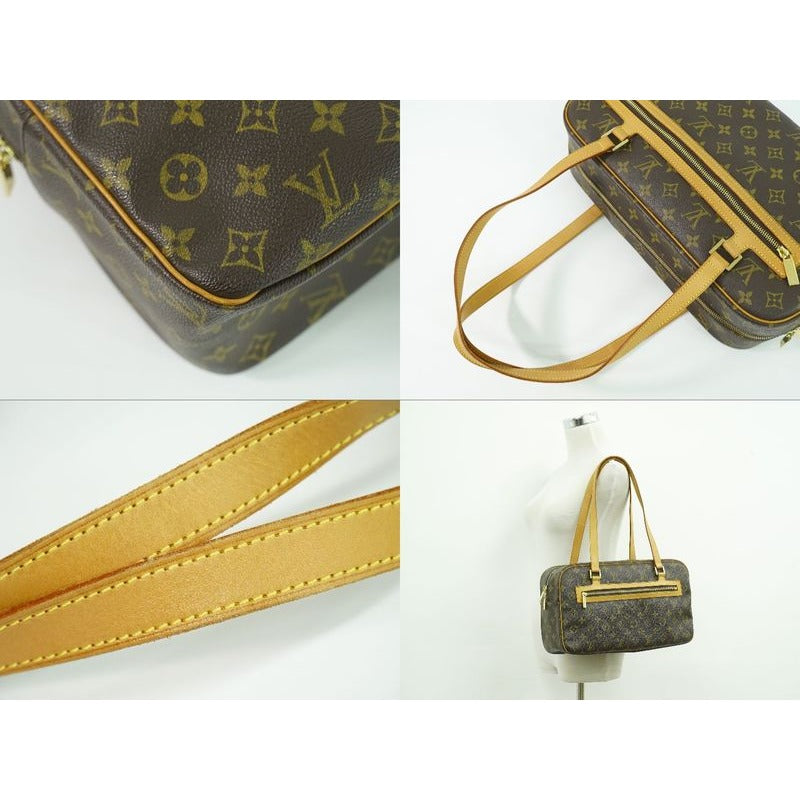 Louis Vuitton Cite GM Monogram Shoulder Bag Brown — view 6