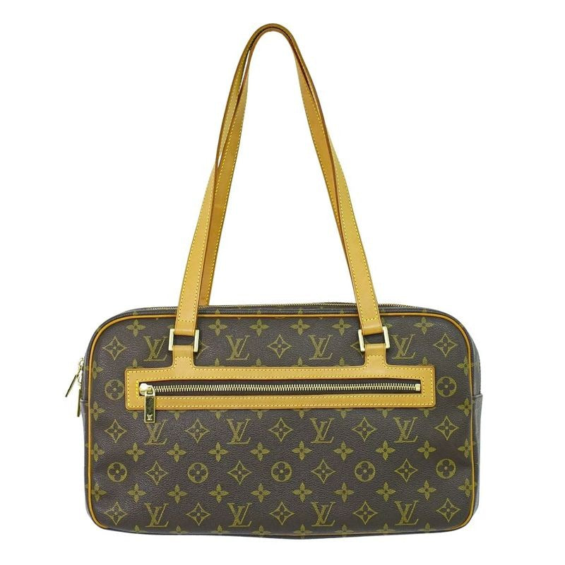 Louis Vuitton Cite GM Monogram Shoulder Bag Brown